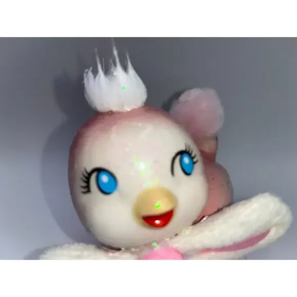 Vintage Pink Love Bird Glitter Mohawk Easter Bunny Ears Bow Tie Price OMG OOAK - Picture 15 of 16